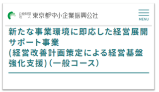 「新たな事業環境に即応した経営展開サポート事業」 のご紹介